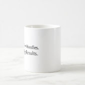 Acupuncture Mug Tiny Needles Big Results Verwandlungstasse (Mittel)