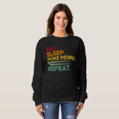 Acupuncture Poke People Repeat Vintage Acupuncturi Sweatshirt (Vorne ganz)