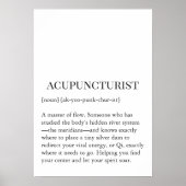Acupuncture Qi Flow Wall Chart -Acupuncturist wall Poster (Vorne)