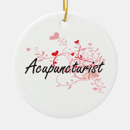 Acupuncturist-künstlerischer Job-Entwurf mit Keramikornament (Vorne)