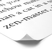 Acupuncturist Needle Ninja Wall Art Clinic chart Poster (Ecke)