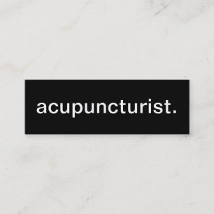 Acupuncturist-Visitenkarte Mini Visitenkarte