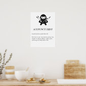 Acupuncturist Wall Art Gift | Needle Acupuncture Poster (Küche)