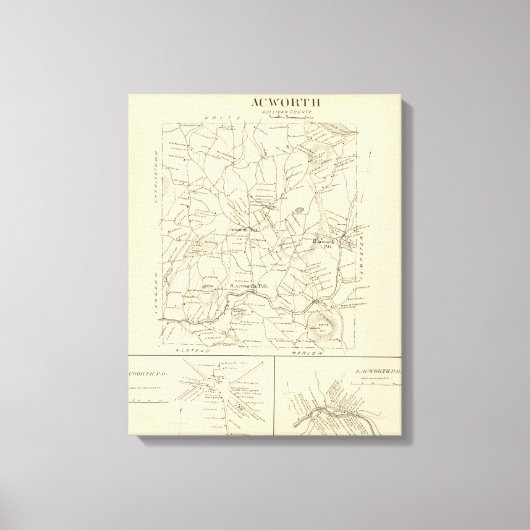 Acworth, Sullivan Landkreis Leinwanddruck (Vorderseite)