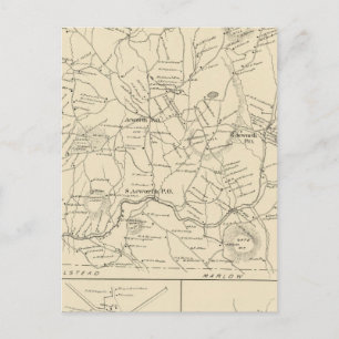 Acworth, Sullivan Landkreis Postkarte