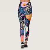 AD 002 - Digitales Muster für Blumen Leggings (Rückseite)