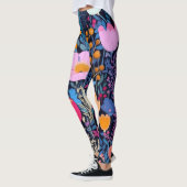 AD 002 - Digitales Muster für Blumen Leggings (Links)