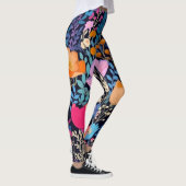 AD 002 - Digitales Muster für Blumen Leggings (Rechts)