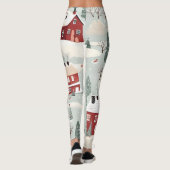 AD 002 - Digitales Weihnachtsmuster Leggings (Rückseite)