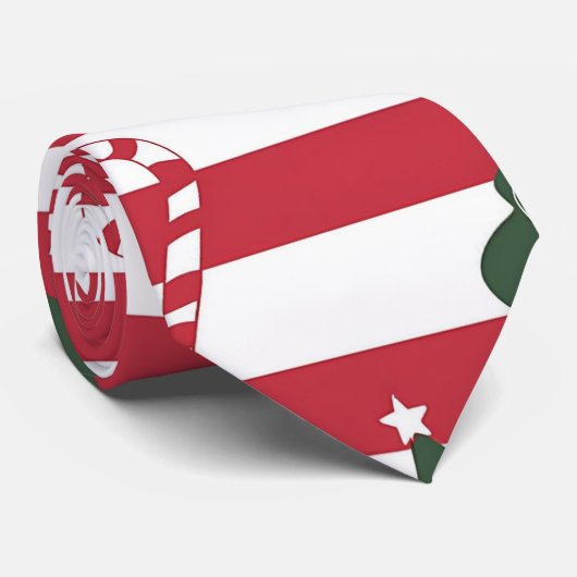 AD 003 - Digitales Weihnachtsmuster Krawatte (Gerollt)