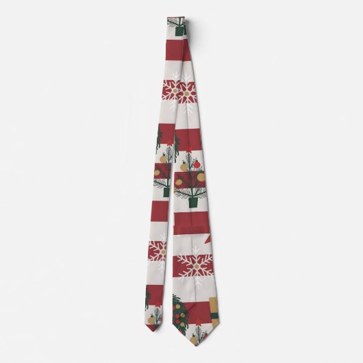 AD 004 - Digitales Weihnachtsmuster Krawatte (Rückseite)