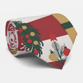AD 004 - Weihnachts-Digitalmuster Krawatte (Gerollt)