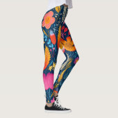 AD 010 - Digitales Muster für Blumen Leggings (Rechts)