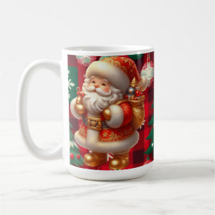 AD 018 - Weihnachts-Digitalgrafik Santa 3D Kaffeetasse