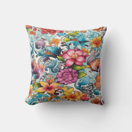 AD 019 - Digitales Muster für Blumen Kissen