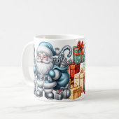 AD 021 - Weihnachtsfotografie Santa Claus 3d Kaffeetasse (Vorderseite Links)