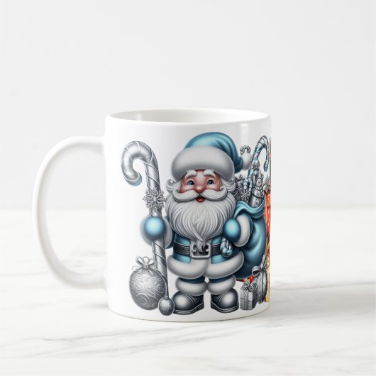 AD 021 - Weihnachtsfotografie Santa Claus 3d Kaffeetasse (Links)