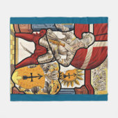 AD 1600 Schweizer Soldatendruck Fleecedecke (Vorderseite (Horizontal))