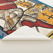 AD 1600 Schweizer Soldatendruck Sherpadecke (3/4)