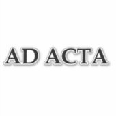 Ad acta aufkleber (Vorderseite)