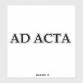 Ad acta aufkleber (Blatt)