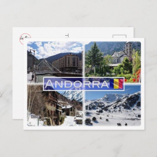 AD Andorra - Berge - Postkarte (Vorne/Hinten)