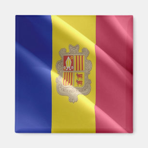 AD - Andorra - Wachsen der Flagge Magnet