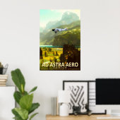 Ad Astra Aero Poster Lake Lucerne Schweizer Reise  (Heimbüro)