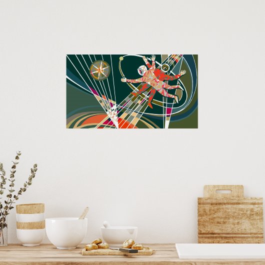 Ad Astra Per Aspera - Green Poster (Küche)