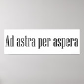 Ad astra per aspera poster (Vorne)