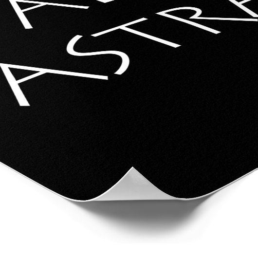 Ad astra poster (Ecke)