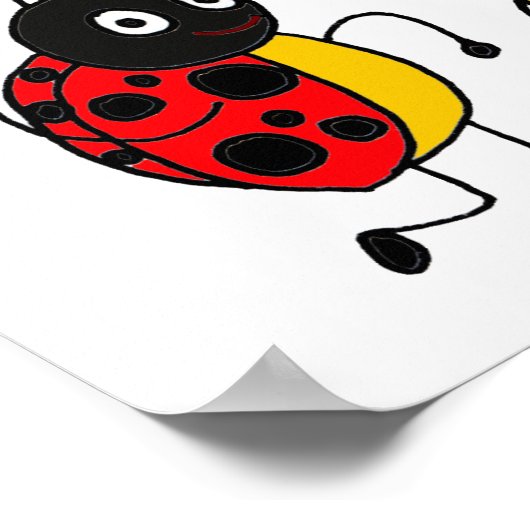 AD-Dancing Ladybugs Poster (Ecke)