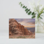 Ad Deir, Petra, Jordan Ancient Rock Gebäude Postkarte (Stehend Vorderseite)