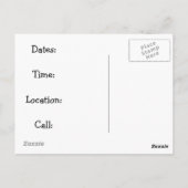 ad for art lessons: Lady Mouse Painting a Picture Postkarte (Rückseite)