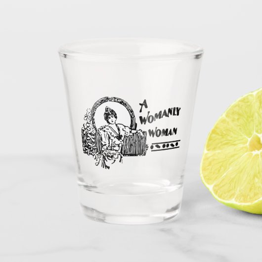 ad frau Vintag Schnapsglas (Vorderseite)