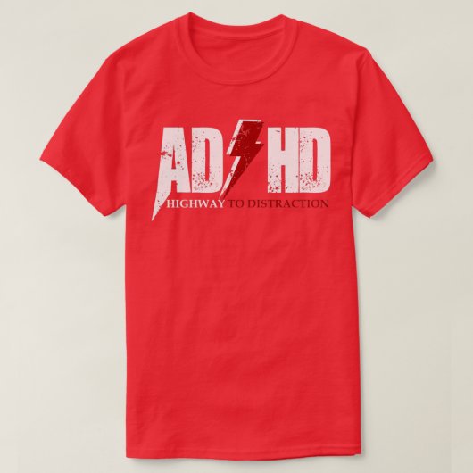 AD HD-Highway zur Ablenkung Funny ADHD für Kinder T-Shirt (Design vorne)