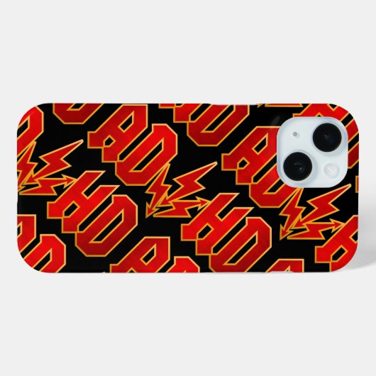 "AD/HD"-Rock Case-Mate iPhone Hülle (Rückseite (Horizontal))