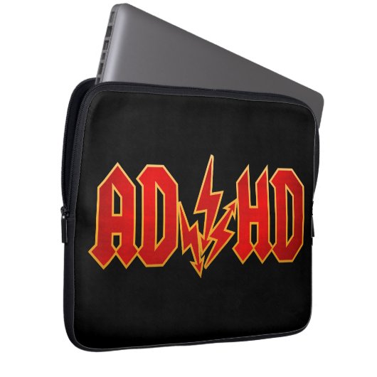 "AD/HD"-Rock Laptopschutzhülle (Vorne Rechts)