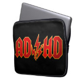 "AD/HD"-Rock Laptopschutzhülle (Vorderseite Links)
