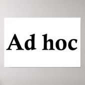 Ad hoc poster (Vorne)