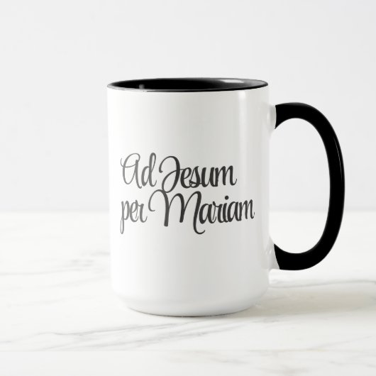 Ad Jesum per Mariam (To Jesus through Mary) Coffee Tasse (Rechts)