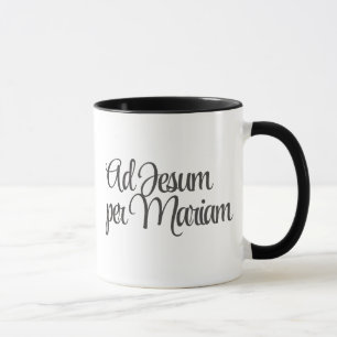 Ad Jesum per Mariam (Zu Jesus durch Maria) Kaffee Tasse