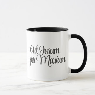 Ad Jesum per Mariam (Zu Jesus durch Maria) Kaffee Tasse