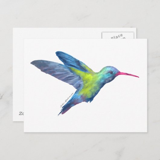 AD Kolibri Postkarte (Vorne/Hinten)