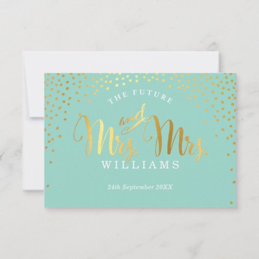 AD LIB UAWG REPLY lustige rustikale Goldpuppe RSVP Karte (Rückseite)