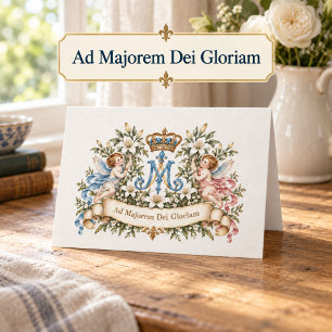 Ad Majorem Dei Gloriam Katholische Marienengel Karte