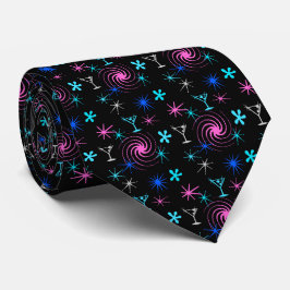 Ad Man Martini Foulard Black zweiseitig Krawatte
