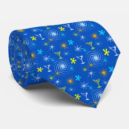 Ad Man Martini Foulard Blue zweiseitig Krawatte