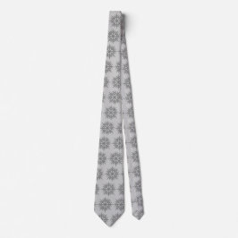 Ad Man Snowflake Foulard Steel Gray zweiseitig Krawatte