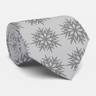 Ad Man Snowflake Foulard Steel Gray zweiseitig Krawatte